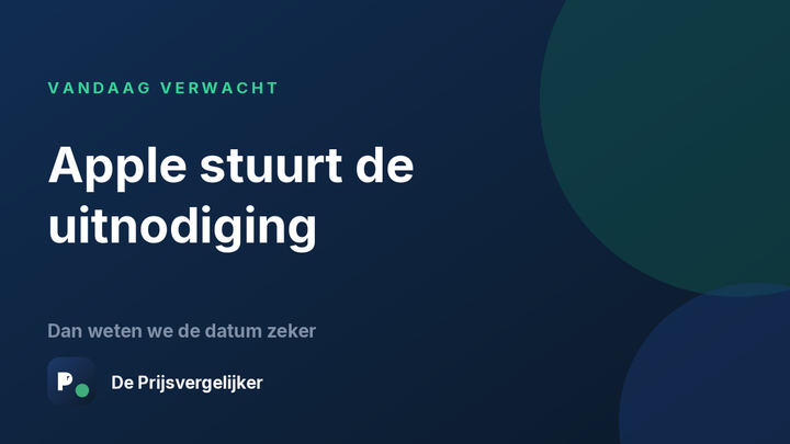 Apple verstuurt vandaag naar verwachting de uitnodiging voor het iPhone 18-event