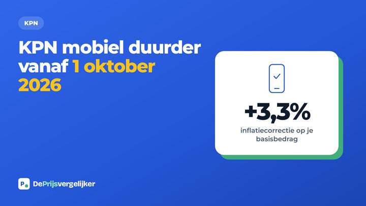 KPN mobiel duurder vanaf 1 oktober 2026: dit betekent het voor jou
