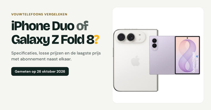 iPhone Duo of Galaxy Z Fold 8: vouwtelefoons vergeleken