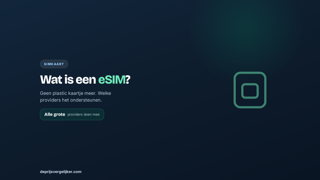 Wat is een eSIM en welke providers ondersteunen het?