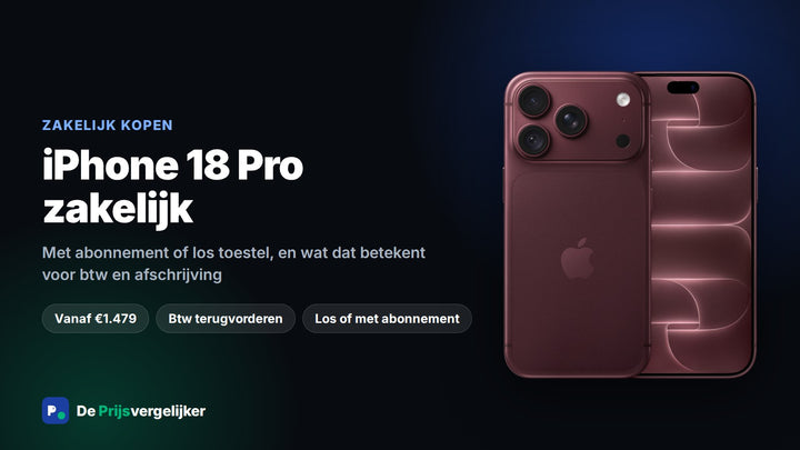 iPhone 18 Pro zakelijk kopen met abonnement of als los toestel