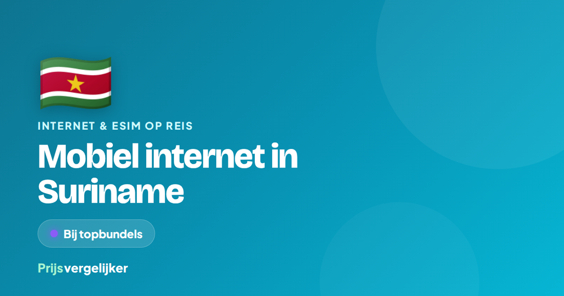 Mobiel internet in Suriname