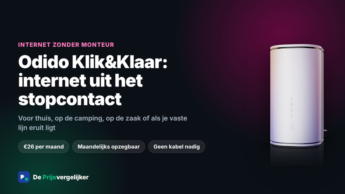 Odido Klik en Klaar 5G-modem voor internet zonder monteur