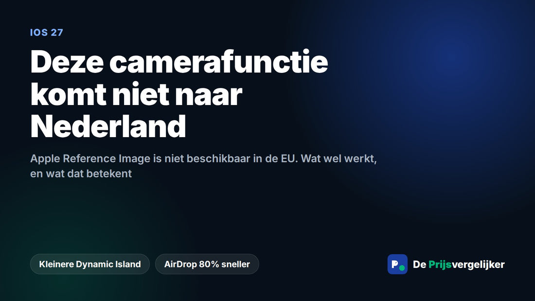 iOS 27 en de camerafunctie die niet naar Nederland komt
