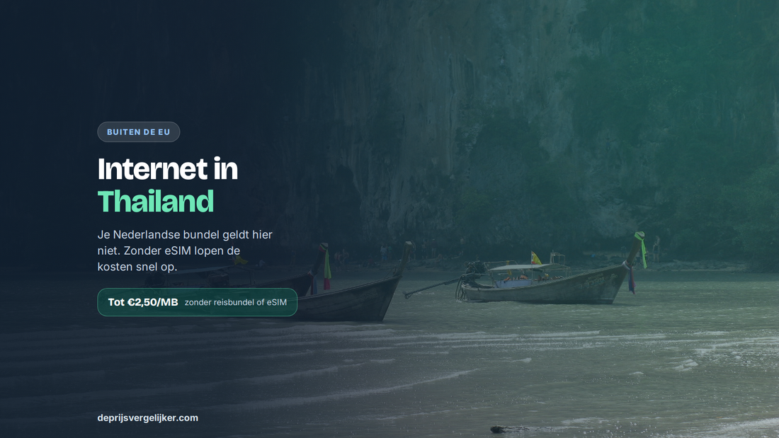 Internet en bellen in Thailand: buiten de EU, zonder eSIM tot 2,50 euro per MB