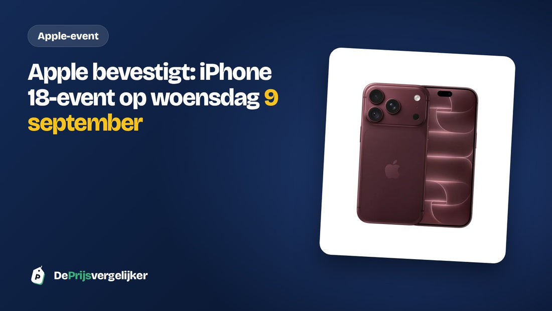 Apple bevestigt: iPhone 18-event op woensdag 9 september