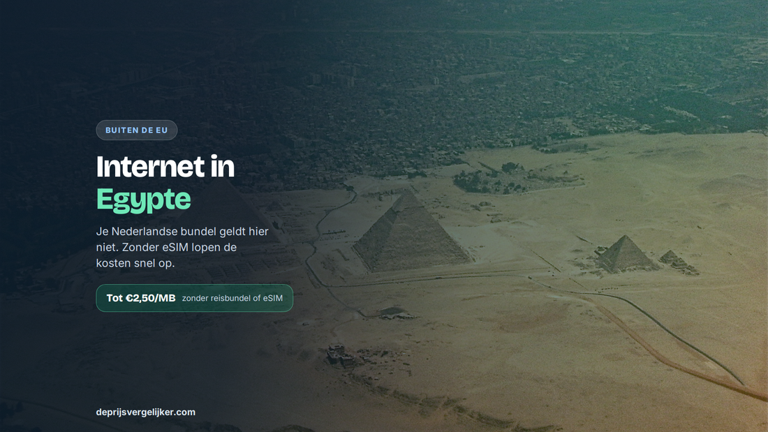 Internet en bellen in Egypte: buiten de EU, zonder eSIM tot 2,50 euro per MB
