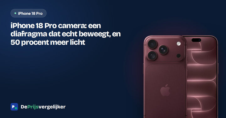 iPhone 18 Pro camera: een diafragma dat echt beweegt, en 50 procent meer licht