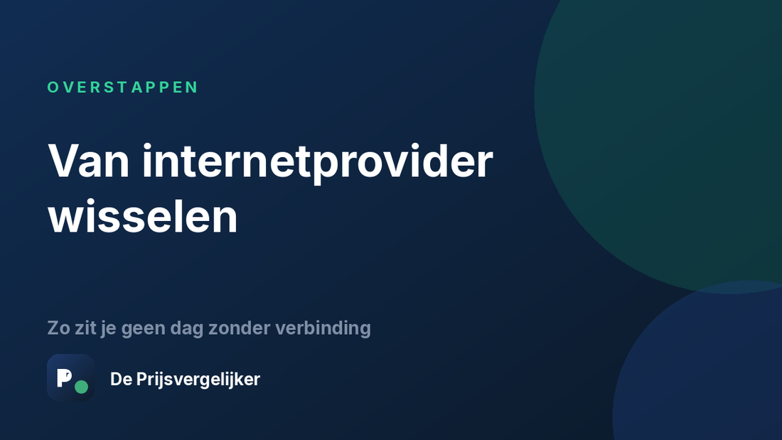 Overstappen van internetprovider zonder een dag zonder verbinding te zitten