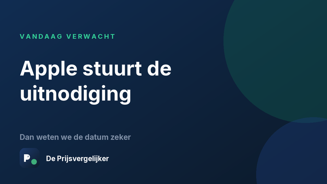 Apple verstuurt vandaag naar verwachting de uitnodiging voor het iPhone 18-event
