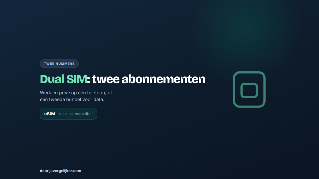 Dual SIM: twee abonnementen op een telefoon, met eSIM eenvoudiger te regelen