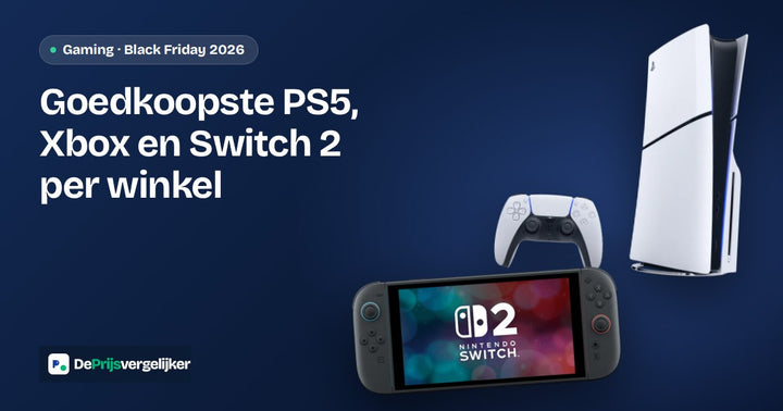 Goedkoopste PS5, Xbox en Switch 2: prijzen per winkel voor Black Friday 2026