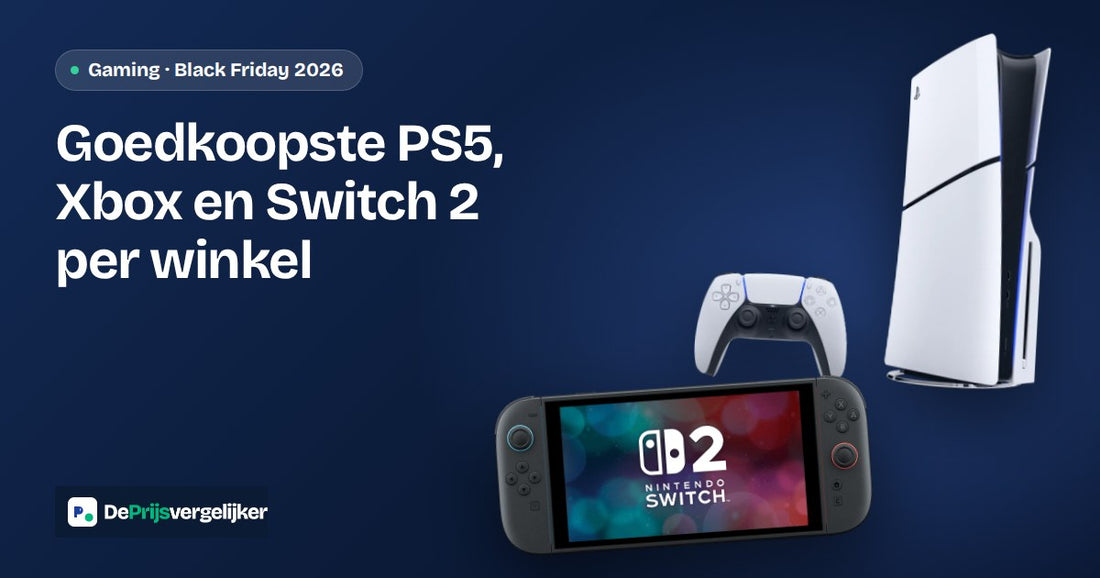 Goedkoopste PS5, Xbox en Switch 2: prijzen per winkel voor Black Friday 2026