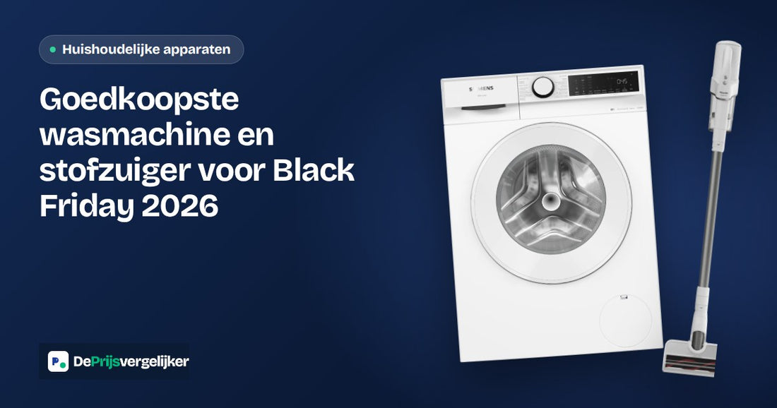 Goedkoopste wasmachine en beste stofzuiger: prijzen voor Black Friday 2026