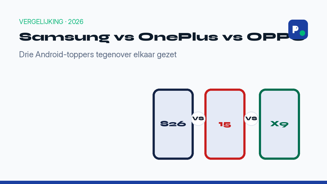 Samsung vs OnePlus vs OPPO vergelijking - De Prijsvergelijker