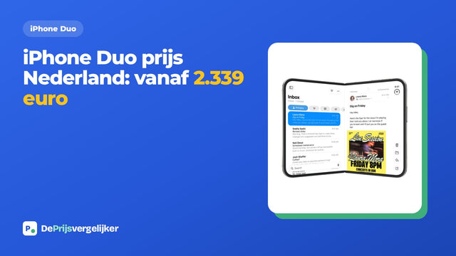 iPhone Duo prijs Nederland: vanaf 2.339 euro, levering 23 oktober