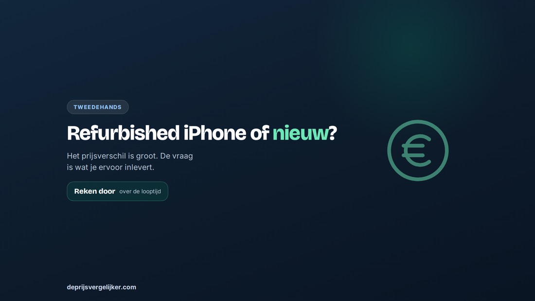 Refurbished iPhone of nieuw: het prijsverschil en wat je ervoor inlevert