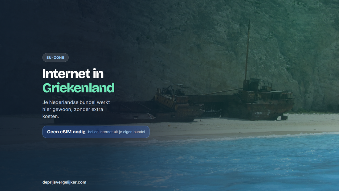 Internet en bellen in Griekenland: valt onder de EU-roaming, je Nederlandse bundel werkt er gewoon