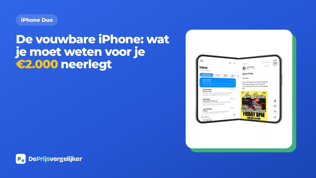 De vouwbare iPhone: wat je moet weten voor je €2.000 neerlegt