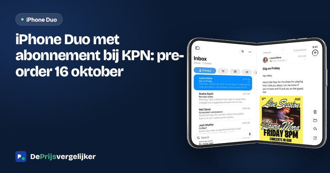 iPhone Duo met abonnement bij KPN: pre-order 16 oktober